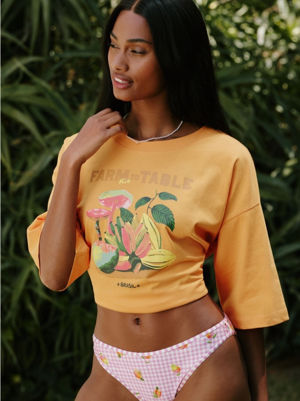 FARM Rio FARM TO TABLE Tee Brand new Graphic T-shirt NWT M